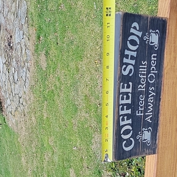 Cute Farmhouse, Primitive Wood Handmade Coffee Shop Sign 😍 - Picture 3 of 6